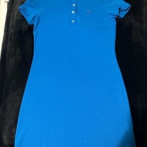 Lacoste Vibrant Blue Polo Dress